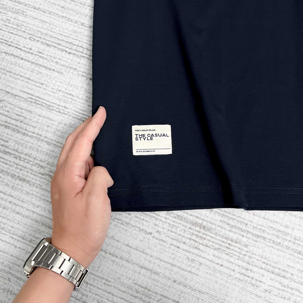 Áo thun Gasi Xanh đen Kính đỏ