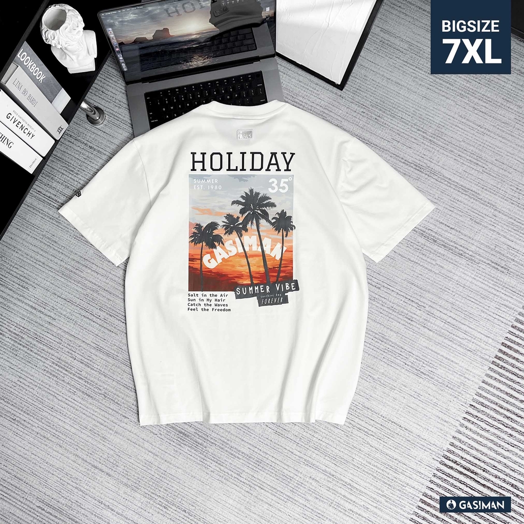 Áo Thun Gasi Trắng Holiday