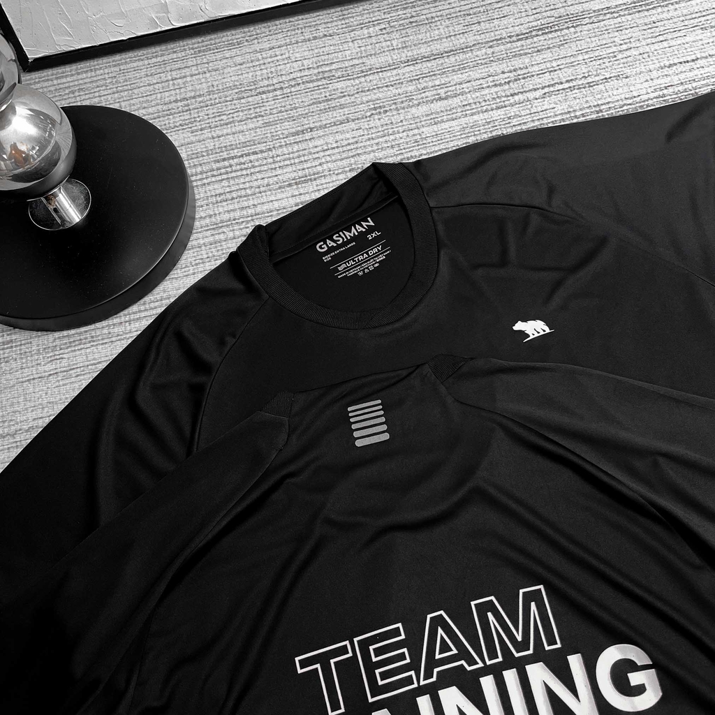 Áo Thun Thể thao Big size Team Training màu Đen