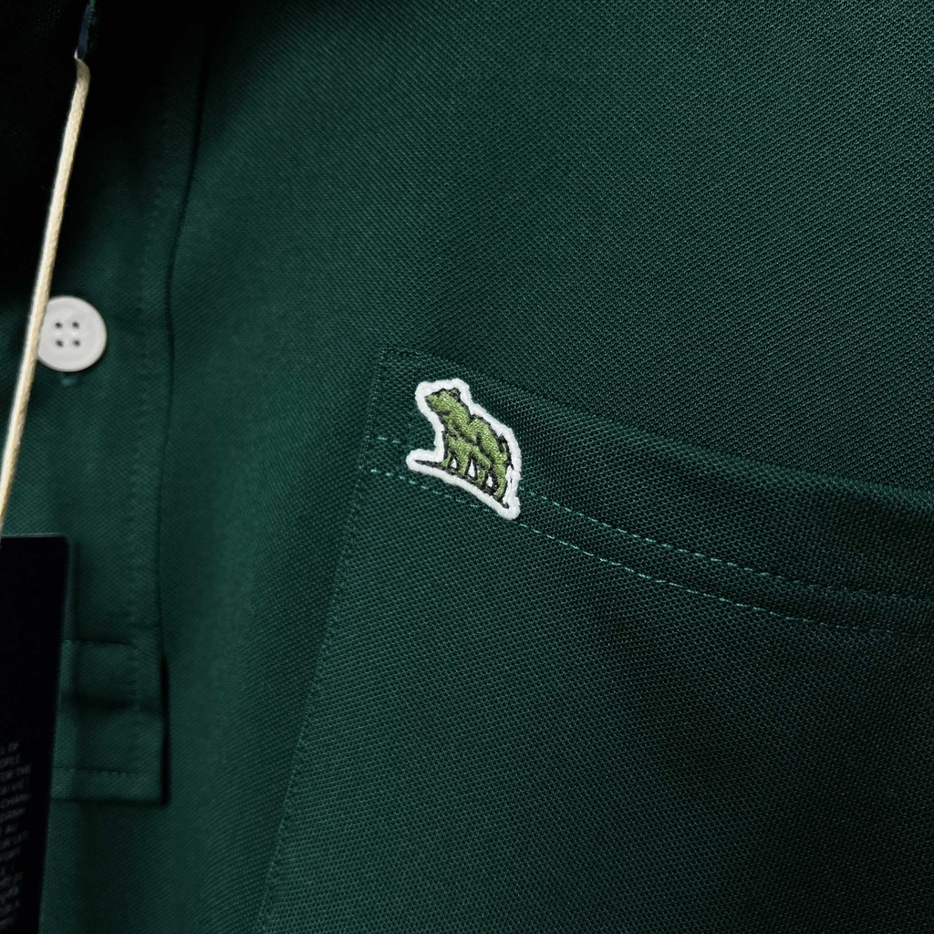 Áo Polo Big size Classy có Túi màu Xanh rêu