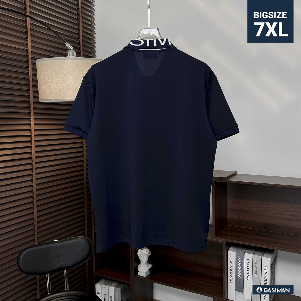 Áo Polo Cổ Chữ GASI Xanh Đen