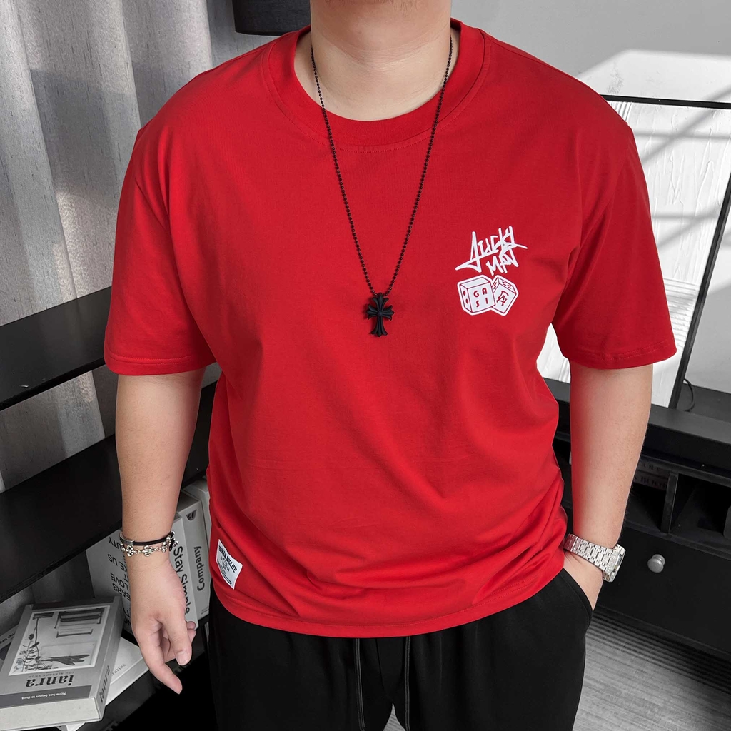 Áo Thun GASI Đỏ In Xúc Sắc