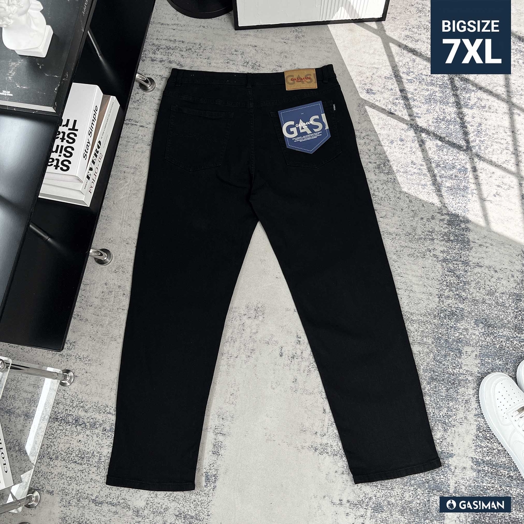 Quần dài Jean Bigsize Basic trơn Màu Đen
