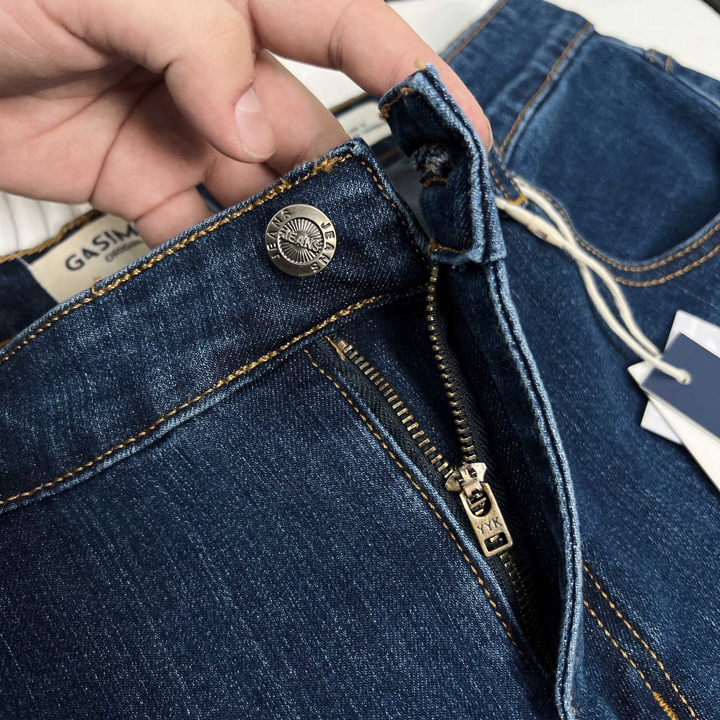 Quần dài Jean Bigsize Basic trơn Màu Xanh đậm