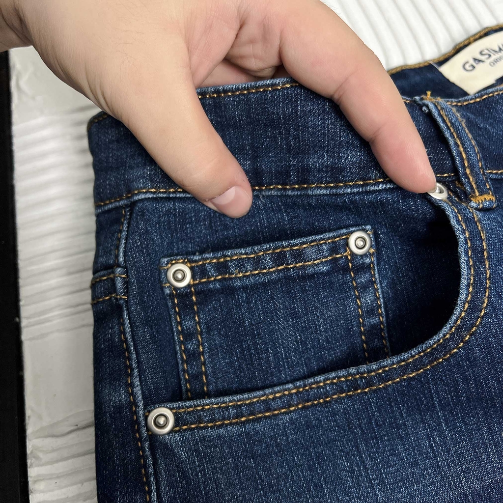 Quần dài Jean Bigsize Basic trơn Màu Xanh đậm