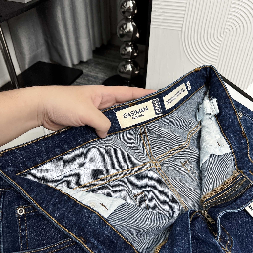 Quần dài Jean Bigsize Basic trơn Màu Xanh đậm