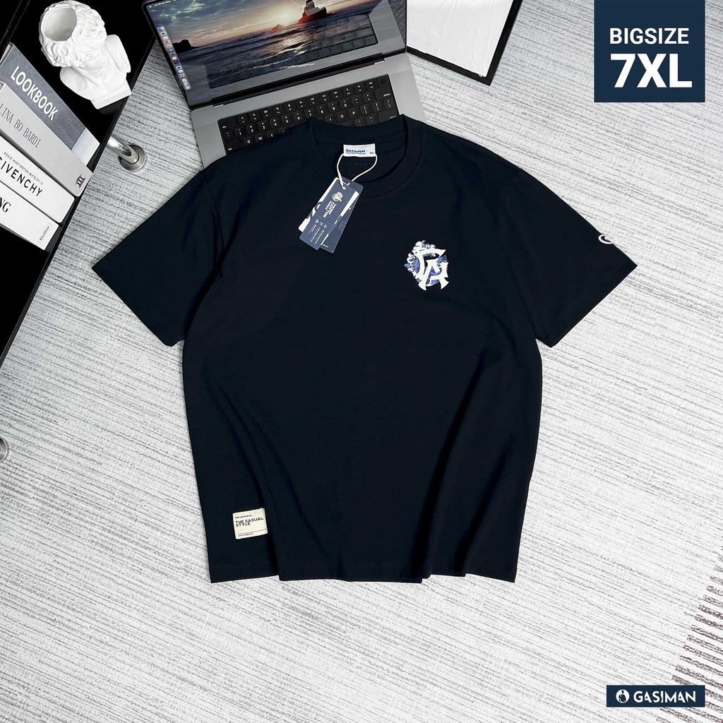 Áo thun Gasi Xanh đen Kính đỏ