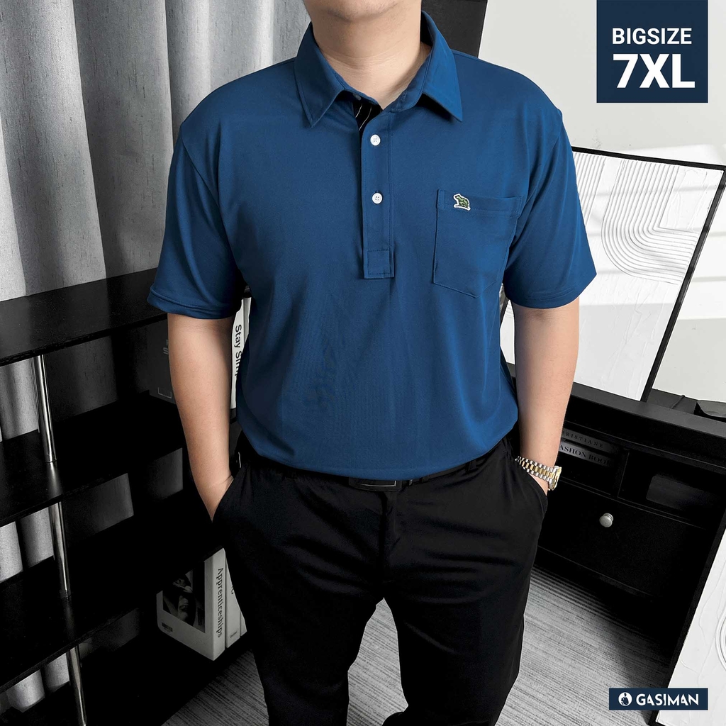 Áo polo có túi Classy xanh bích