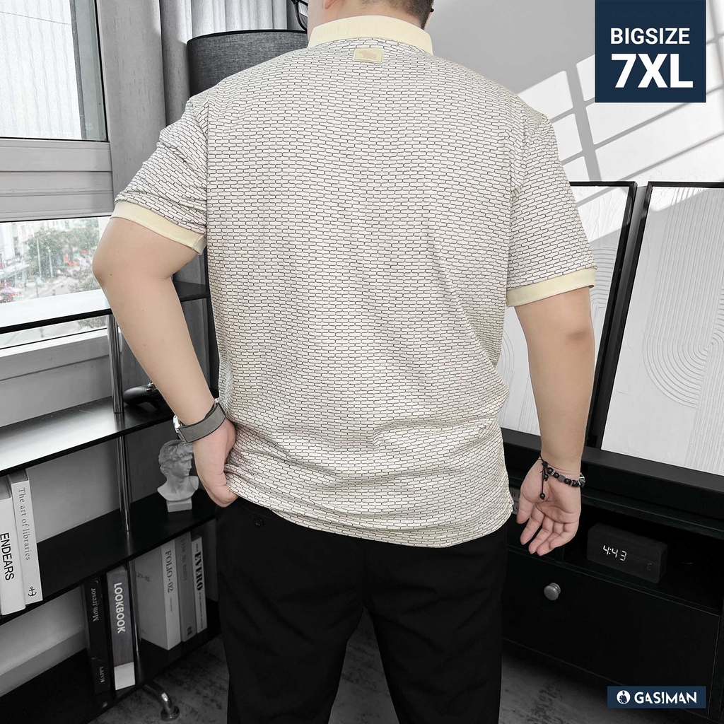 Polo Bigsize vải dệt Brick Màu Kem