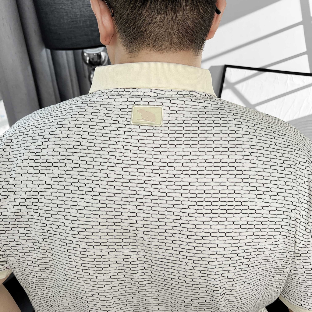Polo Bigsize vải dệt Brick Màu Kem