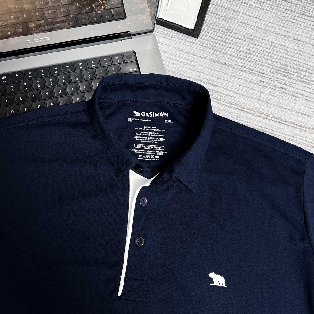 Polo Bigsize Thể Thao Xanh Đen Trụ viền