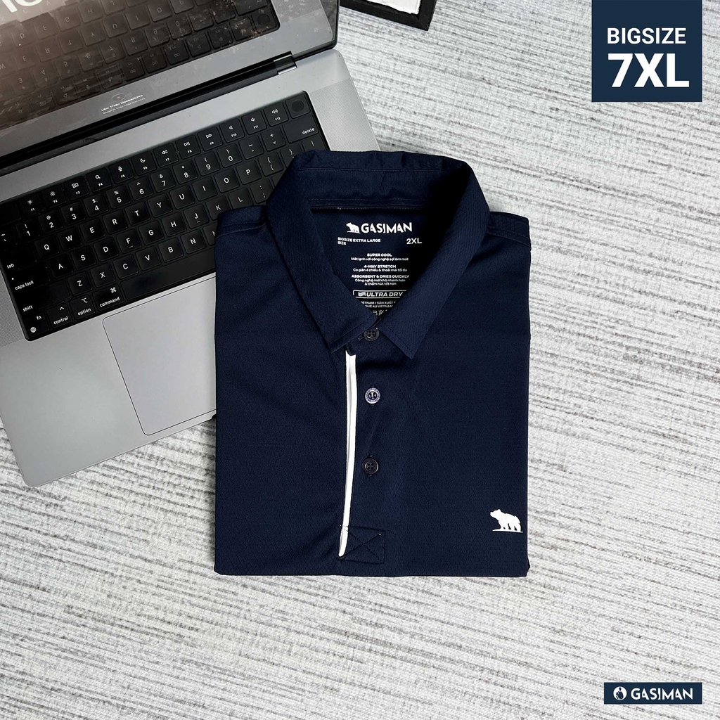 Polo Bigsize Thể Thao Xanh Đen Trụ viền