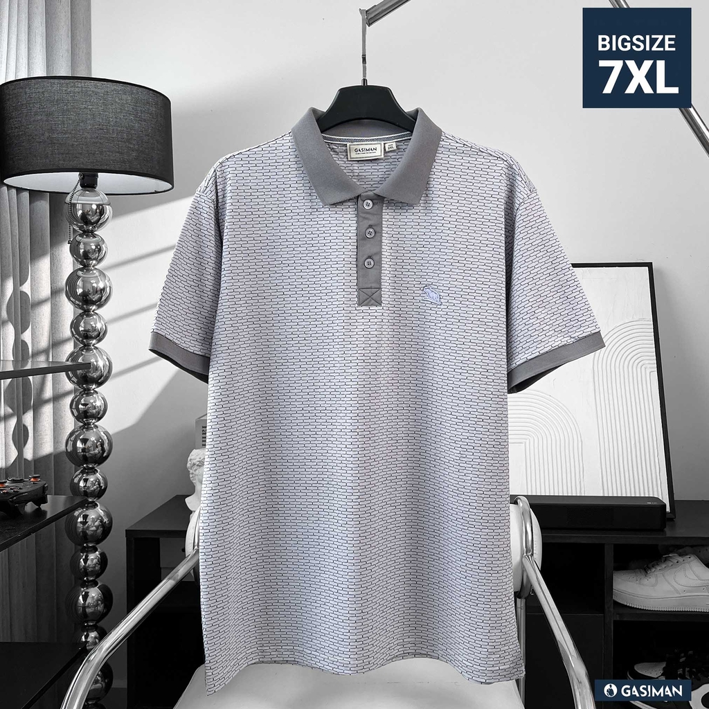 Polo Bigsize vải dệt Brick Màu Xám Tím