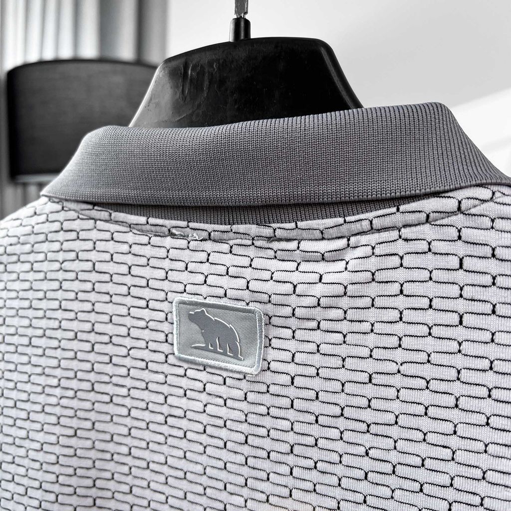 Polo Bigsize vải dệt Brick Màu Xám Tím