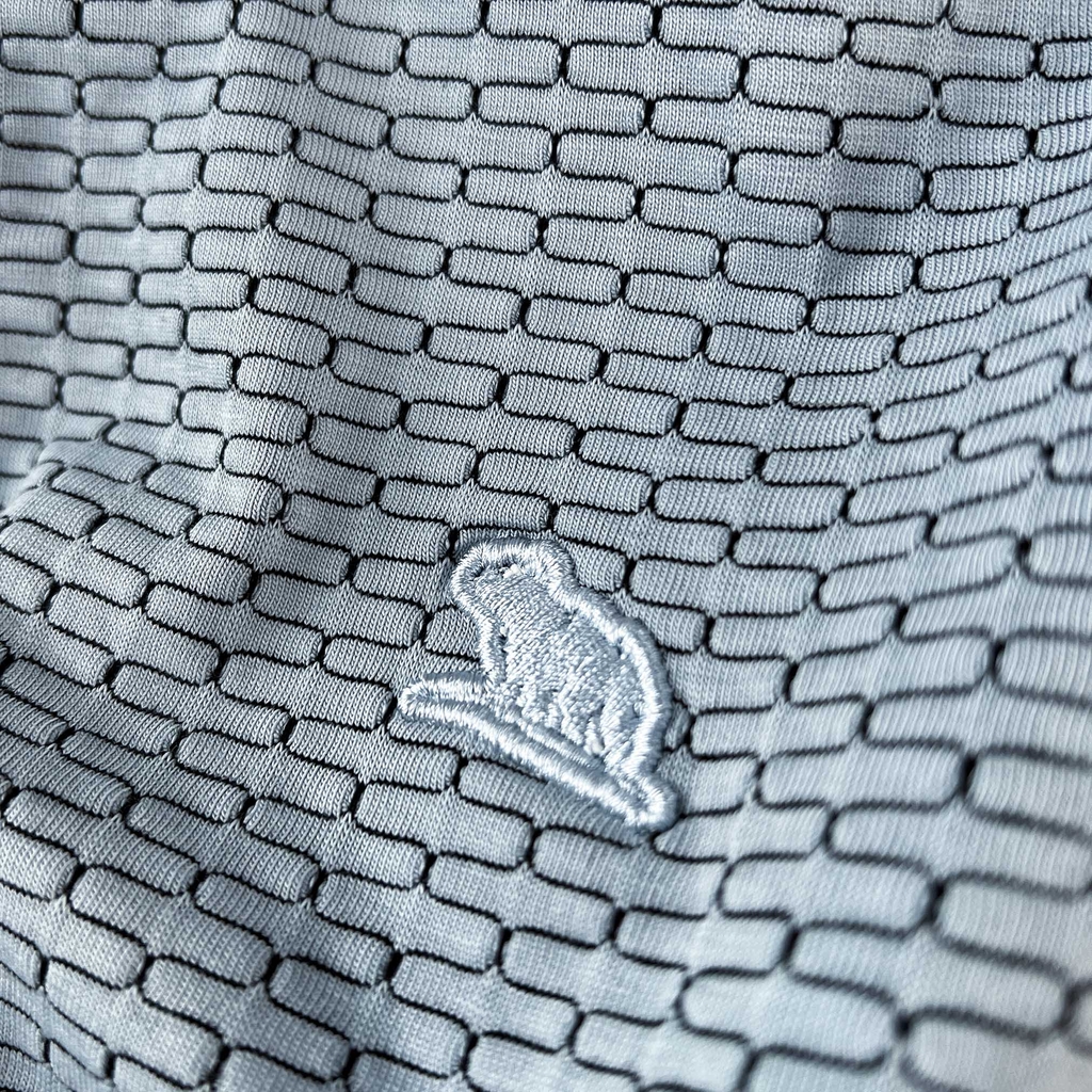 Polo Bigsize vải dệt Brick Màu Xanh Da