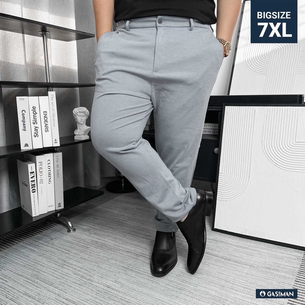 Quần Tây Hàn Quốc Co Giãn 4 Chiều Xám Nhạt