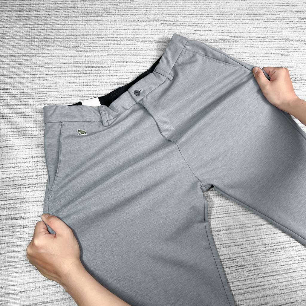 Quần Tây Hàn Quốc Co Giãn 4 Chiều Xám Nhạt