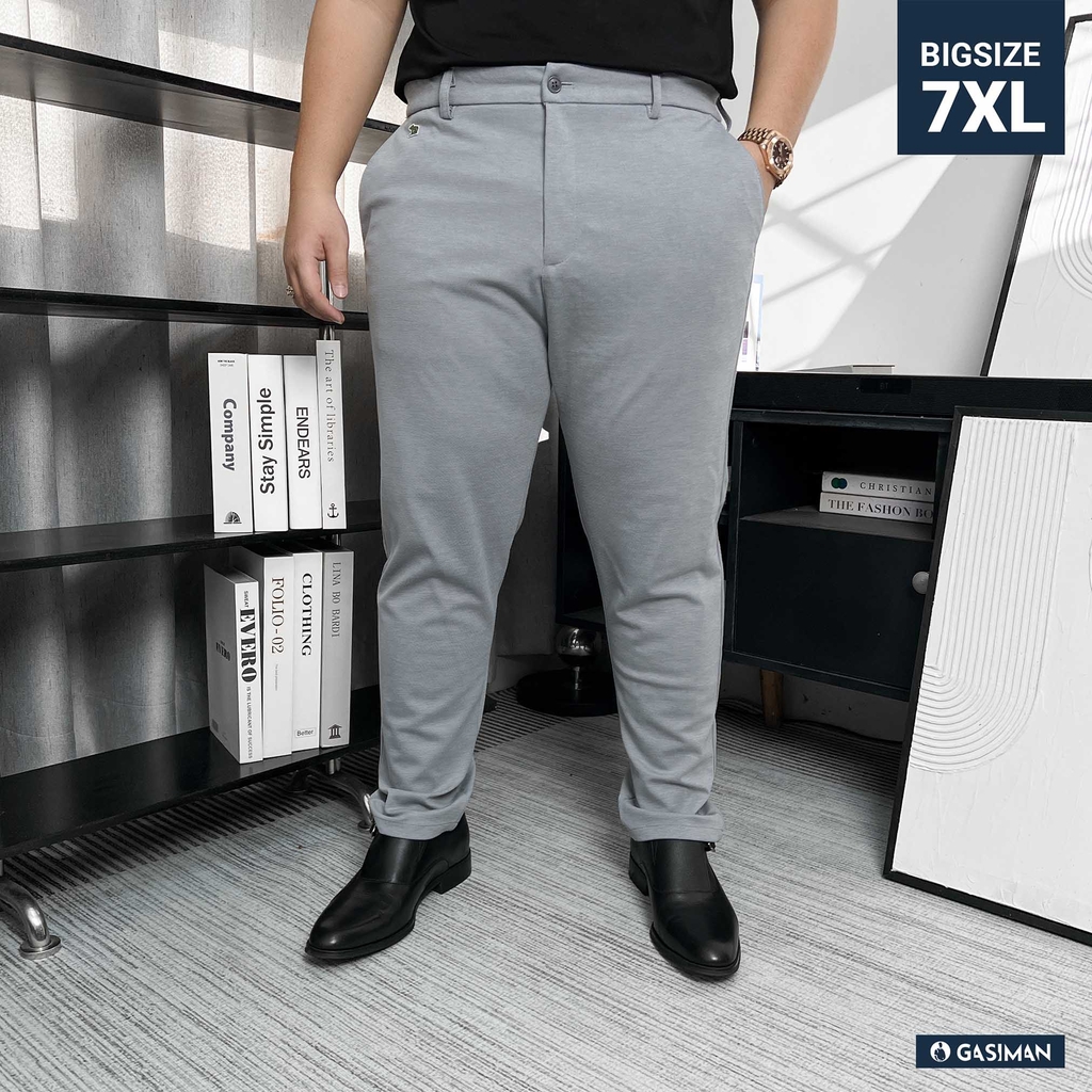 Quần Tây Hàn Quốc Co Giãn 4 Chiều Xám Nhạt