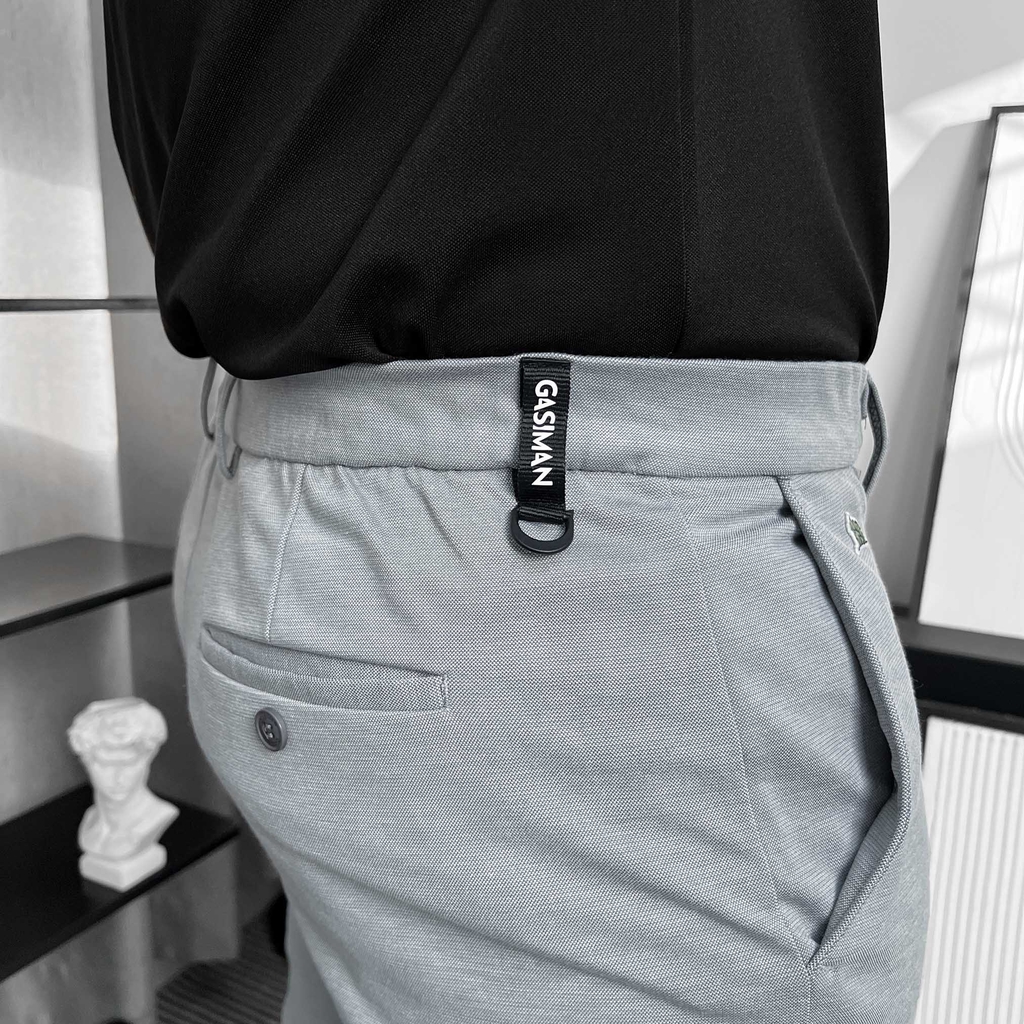 Quần Tây Hàn Quốc Co Giãn 4 Chiều Xám Nhạt