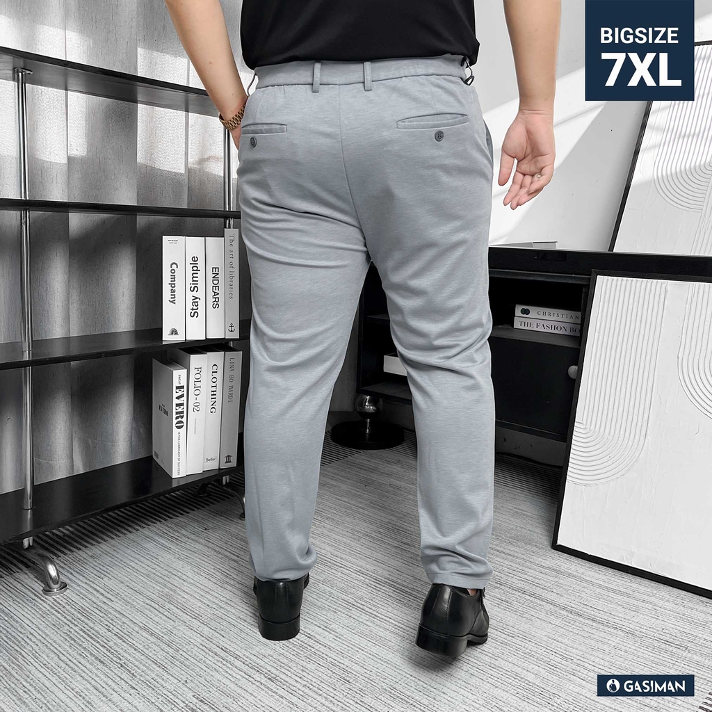 Quần Tây Hàn Quốc Co Giãn 4 Chiều Xám Nhạt