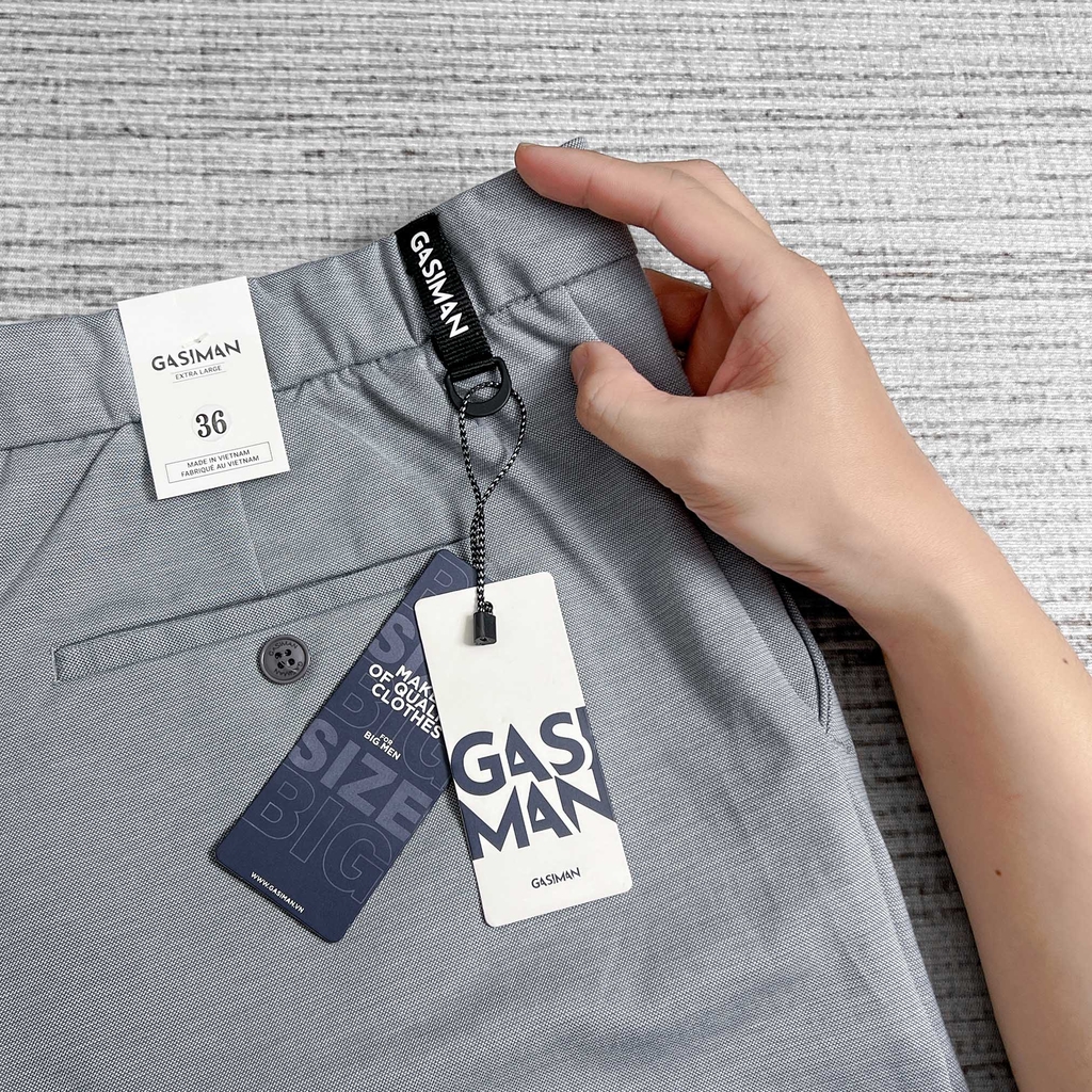 Quần Tây Hàn Quốc Co Giãn 4 Chiều Xám Nhạt