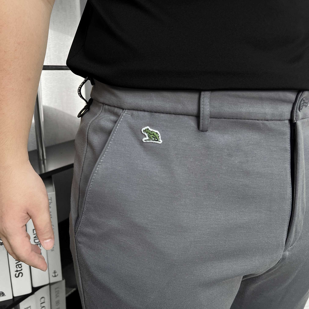 Quần Tây Hàn Quốc Co Giãn 4 Chiều Xám Đậm