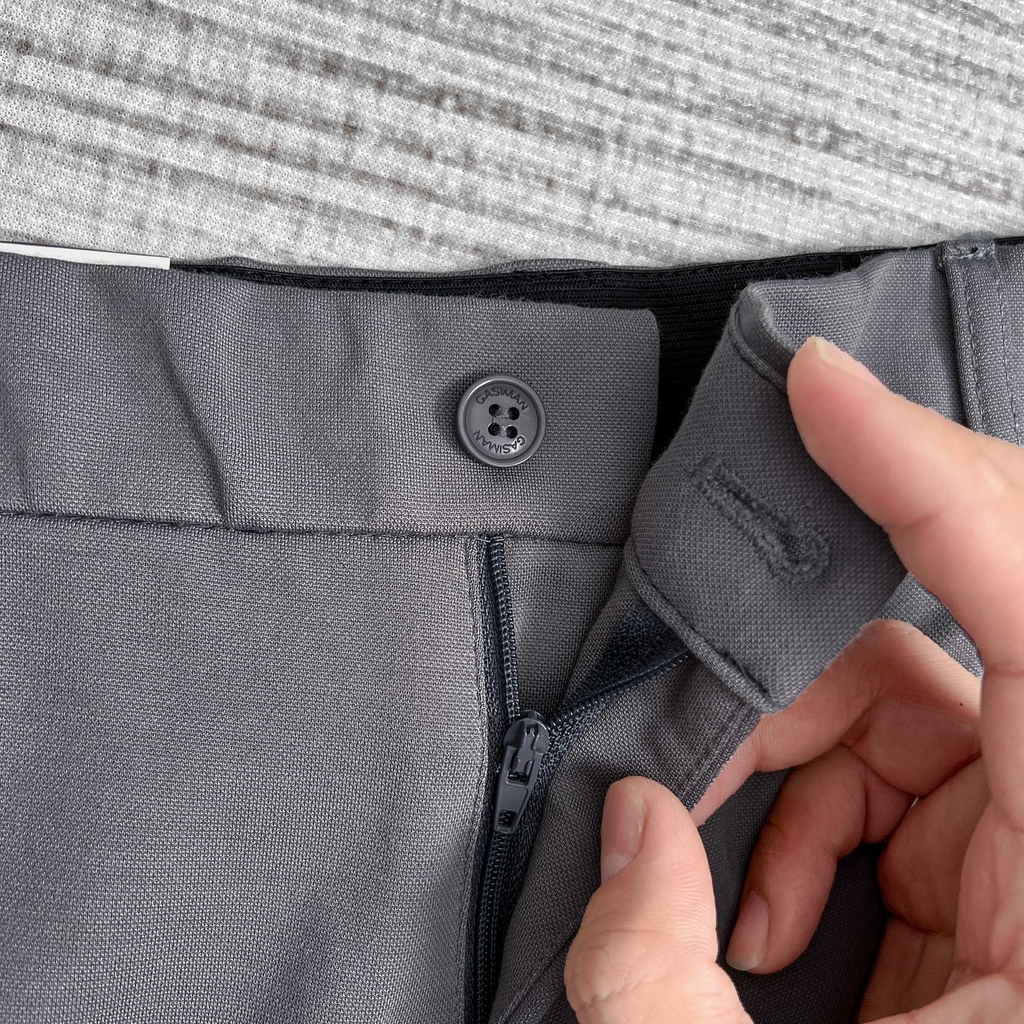 Quần Tây Hàn Quốc Co Giãn 4 Chiều Xám Đậm