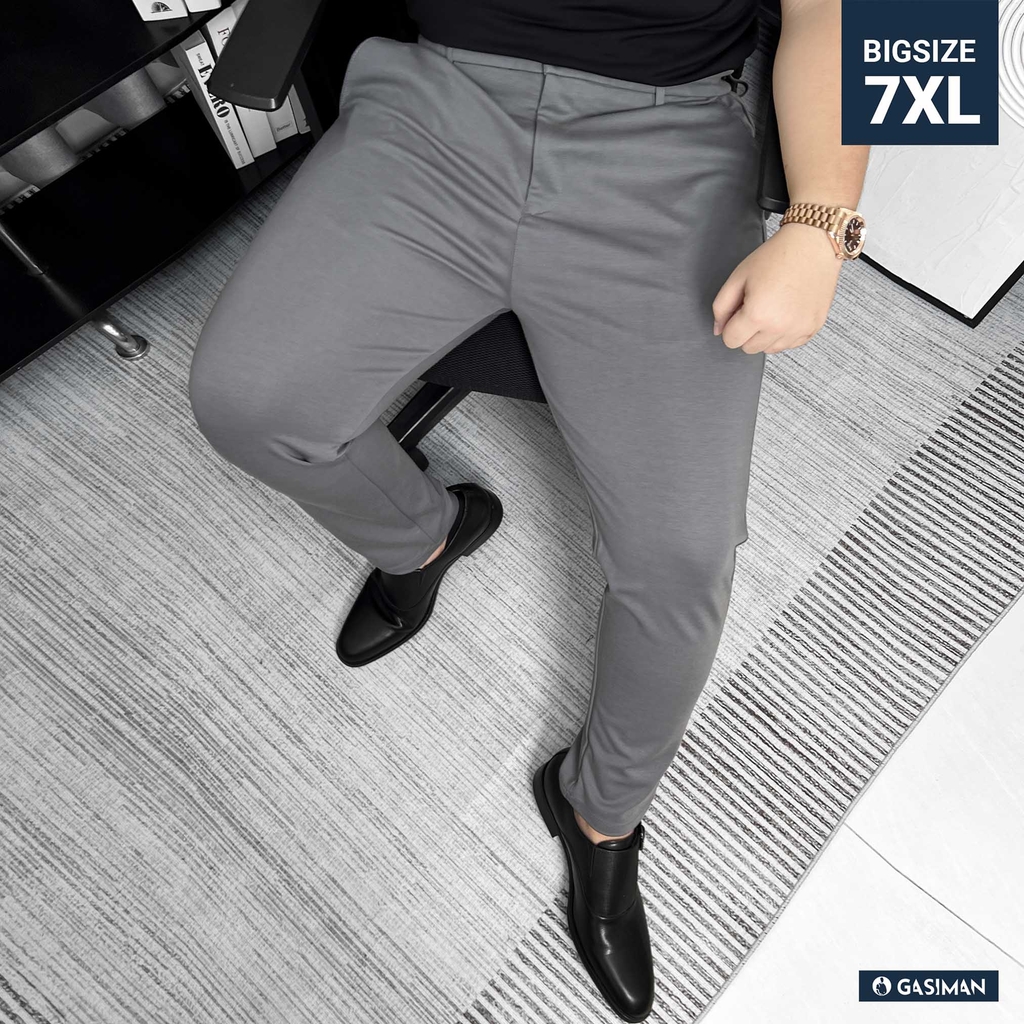 Quần Tây Hàn Quốc Co Giãn 4 Chiều Xám Đậm