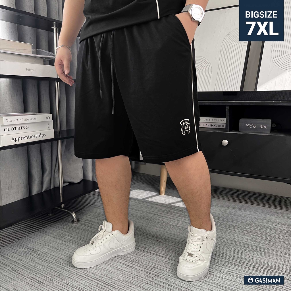 Quần Thun ngắn Big size Phối Viền in chữ National