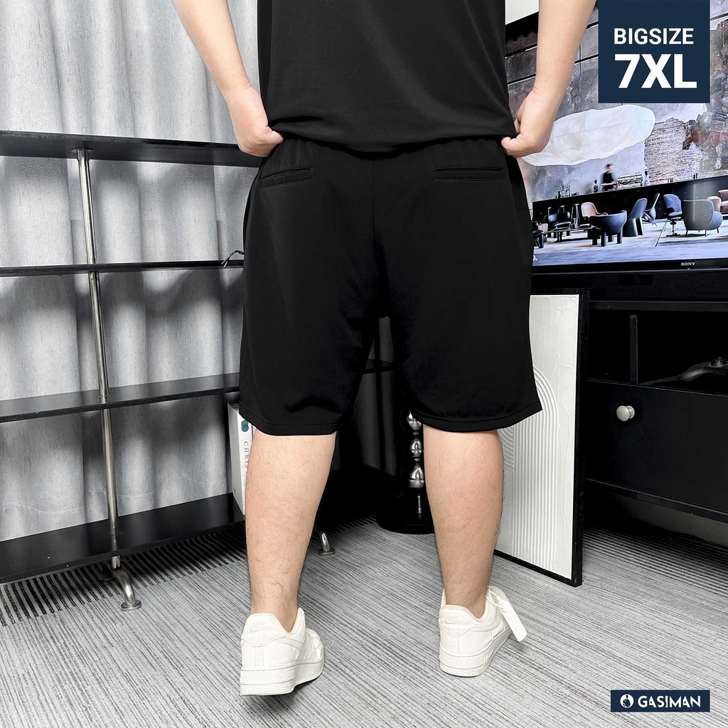 Quần Thun ngắn Big size Túi zip Trơn