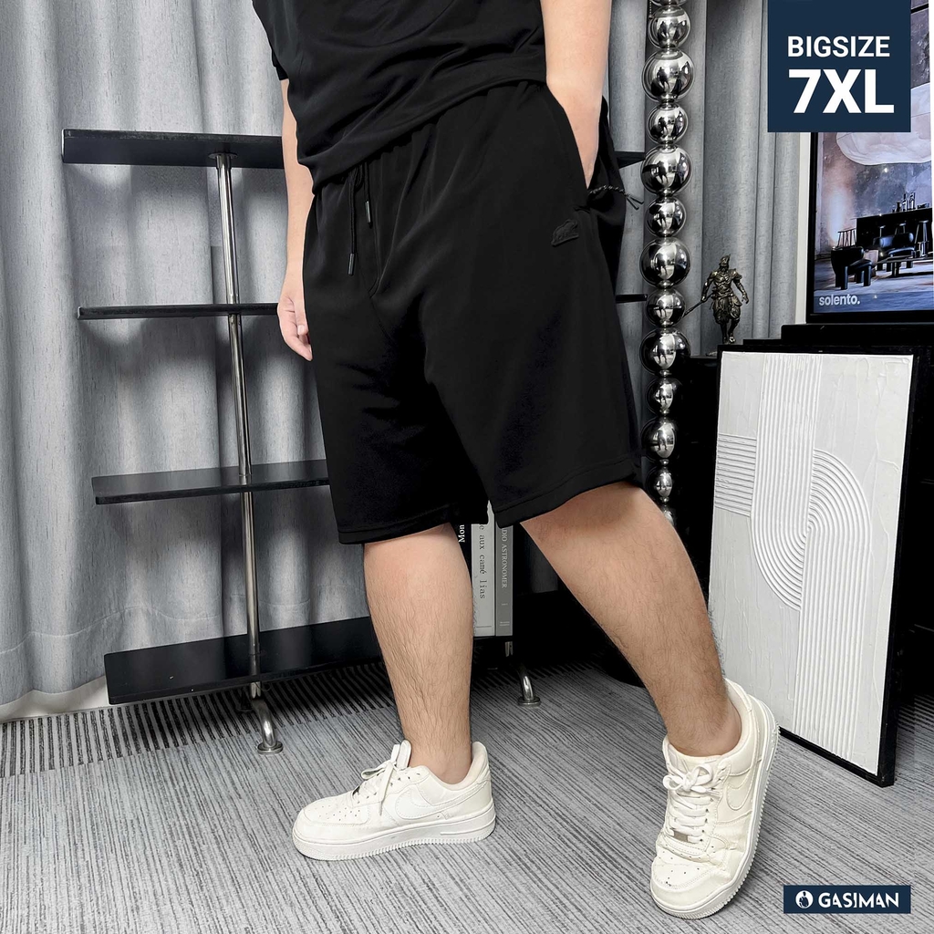 Quần Thun ngắn Big size Túi zip Trơn