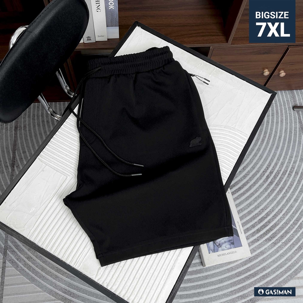 Quần Thun ngắn Big size Túi zip Trơn