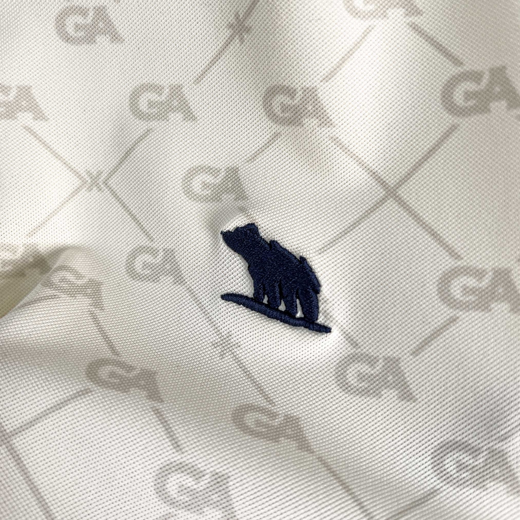 Polo Big size Royal Sailor Monogram Màu Kem