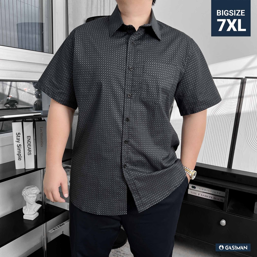 Áo Sơ Mi Tay ngắn Bigsize Hoạ tiết Hoa Nhí