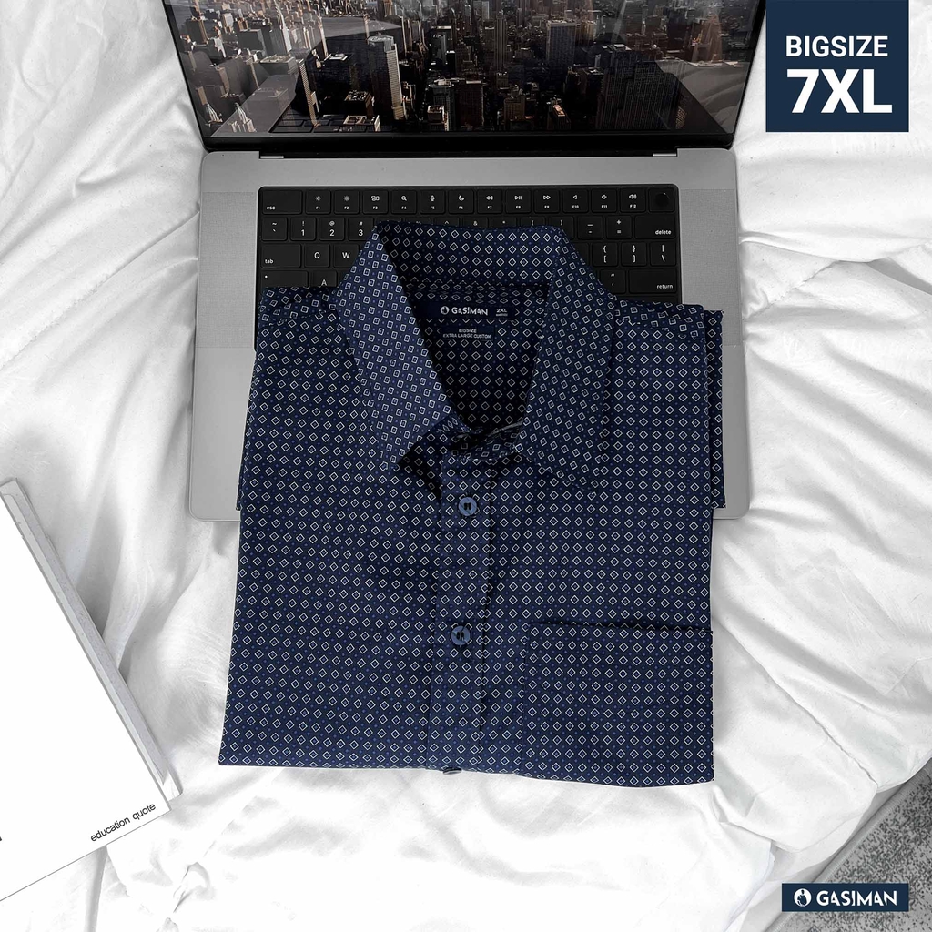 Áo Sơ Mi Tay ngắn Bigsize Hoạ tiết Hình Thoi