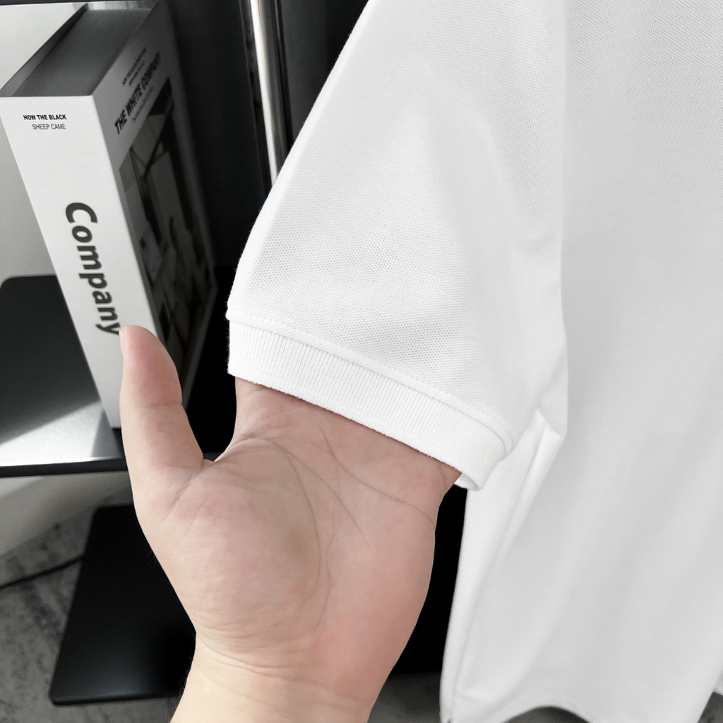 Áo Polo Bigsize Thêu I Love VietNam Màu Trắng