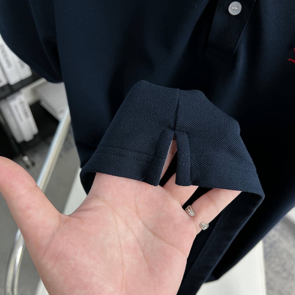 Áo Polo Bigsize Thêu con Gấu Màu Xanh đen