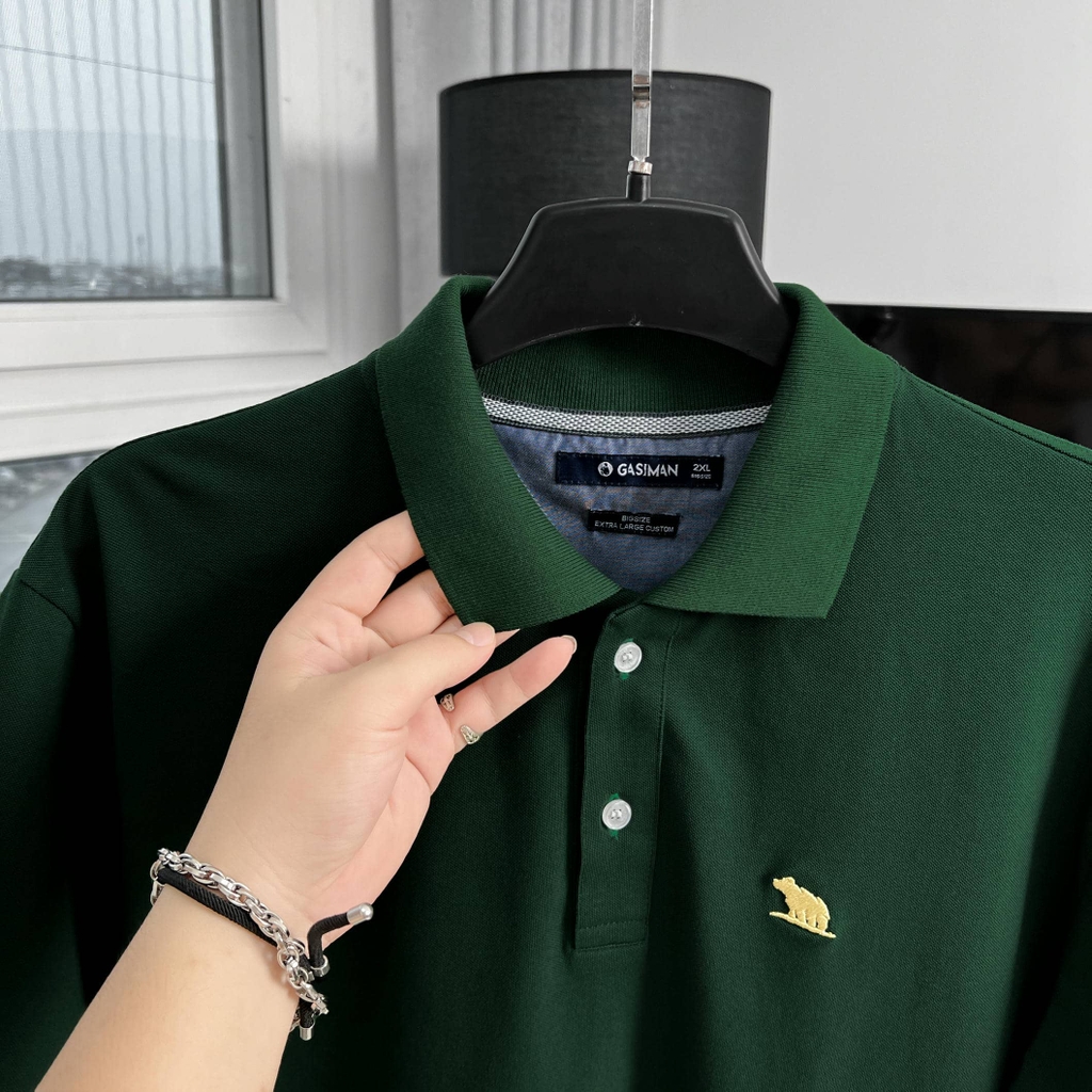 Áo Polo Bigsize Thêu con Gấu Màu Xanh rolex