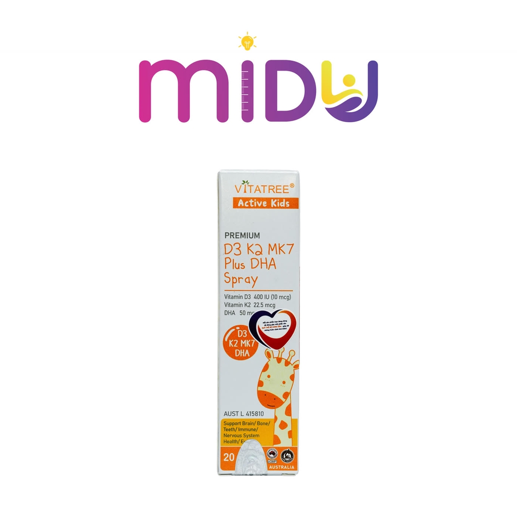 Thực phẩm bảo vệ sức khỏe Premium D3 K2 MK7 Plus DHA Spray