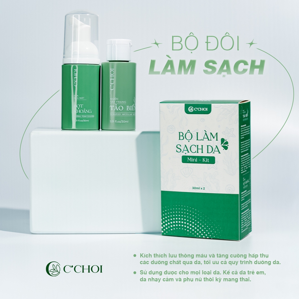 Bộ sản phẩm làm sạch da C’Choi - Minikit