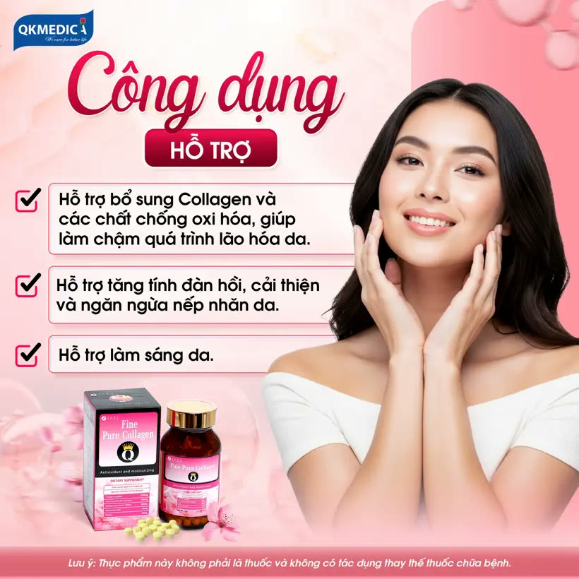 Thực phẩm bảo vệ sức khỏe Fine Pure Collagen Q (hộp 375 viên)