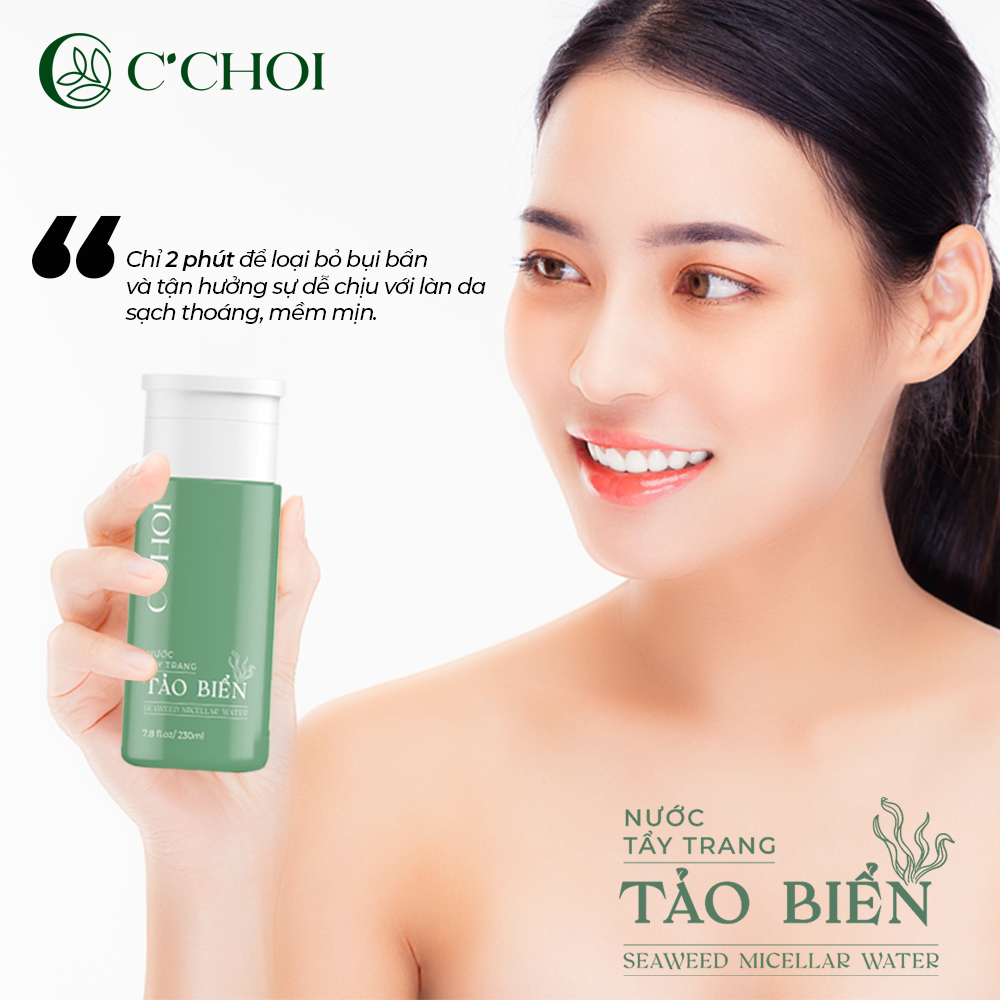Nước tẩy trang tảo biển C'Choi - Seaweed Micellar Water