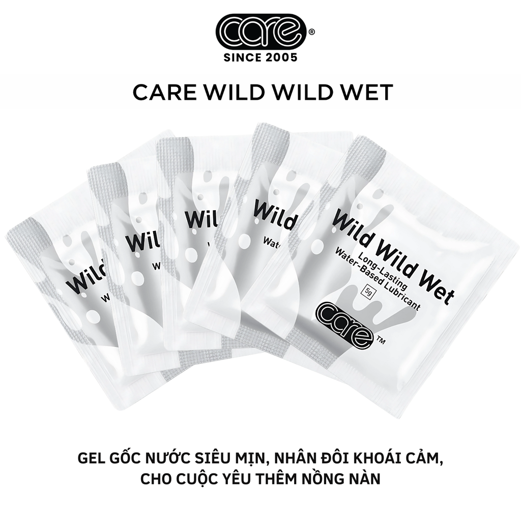 Gel bôi trơn wild wild wet (hộp 5 gói gel)