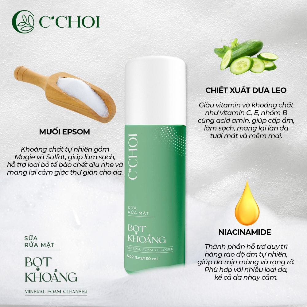 Bộ sản phẩm làm sạch da C’Choi