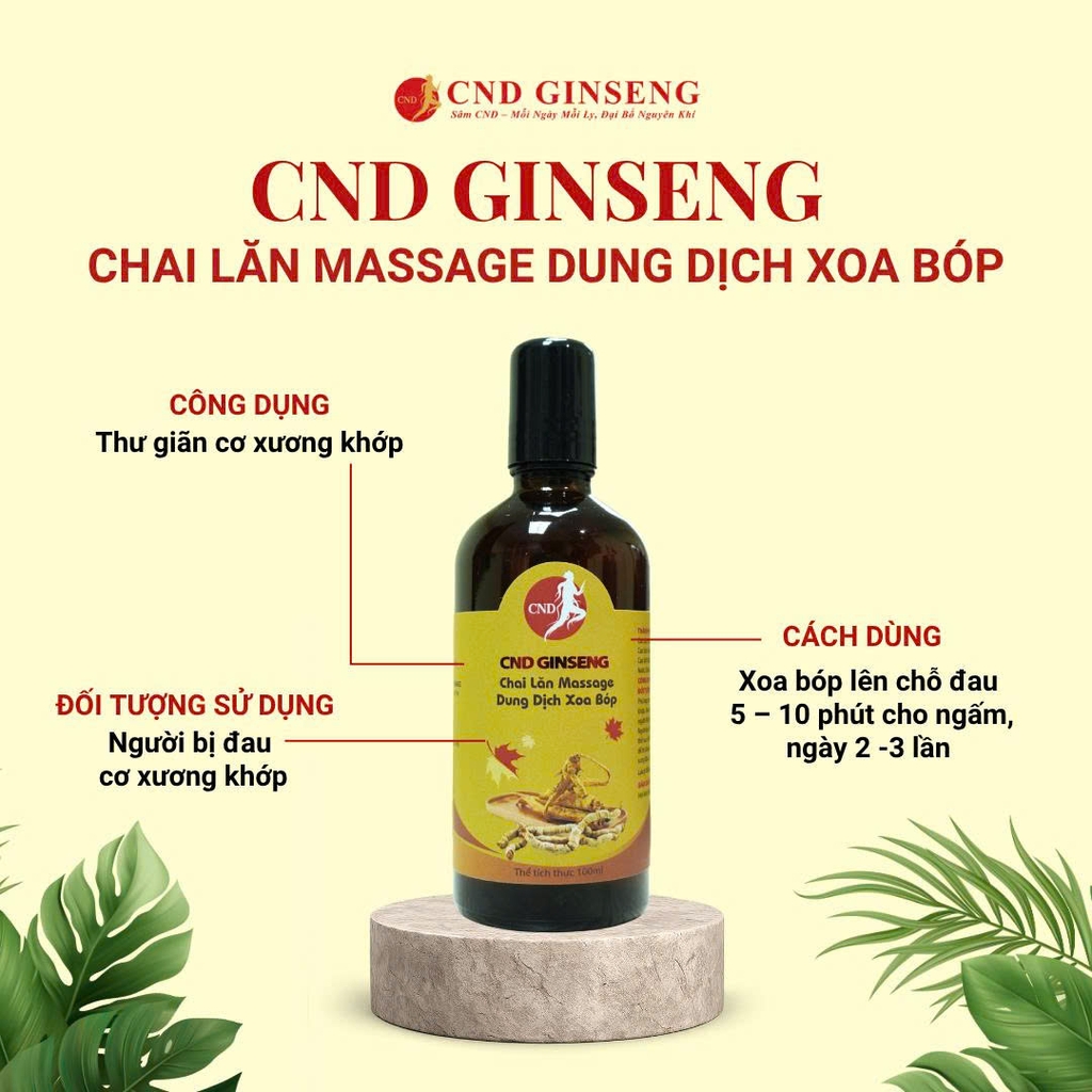 Chai lăn Massage Dung Dịch Xoa Bóp