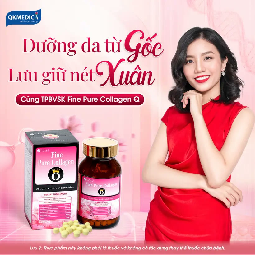 Thực phẩm bảo vệ sức khỏe Fine Pure Collagen Q (hộp 375 viên)