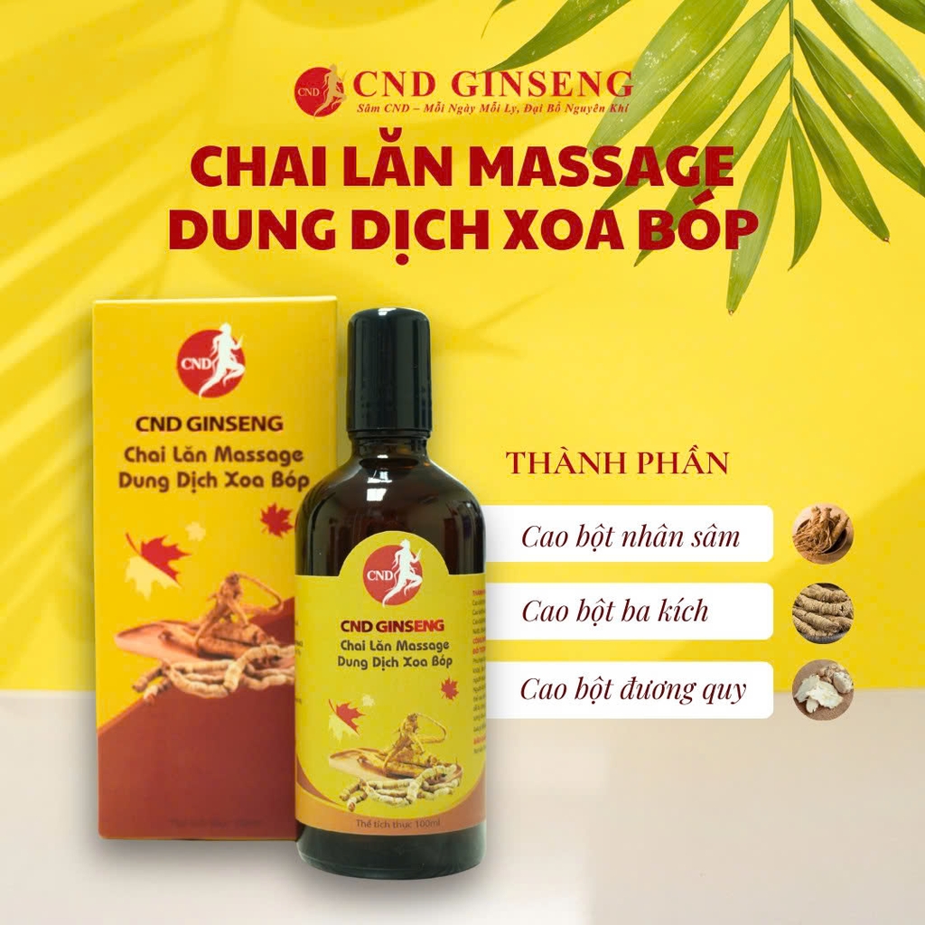 Chai lăn Massage Dung Dịch Xoa Bóp