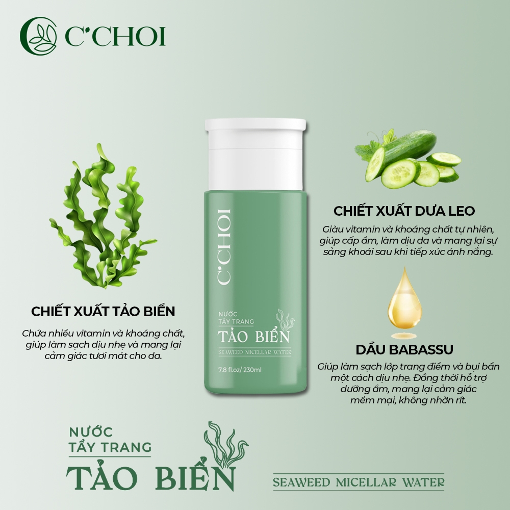 Bộ sản phẩm làm sạch da C’Choi