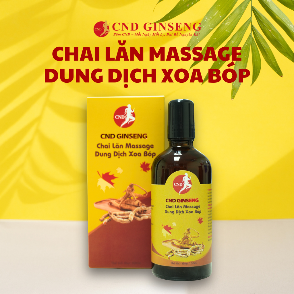 Chai lăn Massage Dung Dịch Xoa Bóp