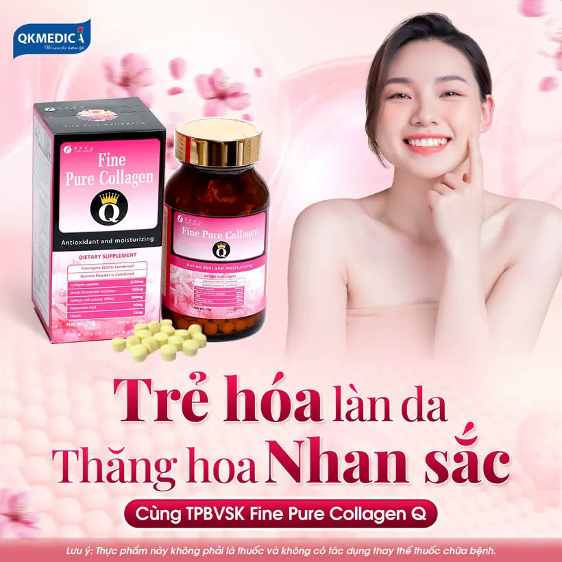 Thực phẩm bảo vệ sức khỏe Fine Pure Collagen Q (hộp 375 viên)
